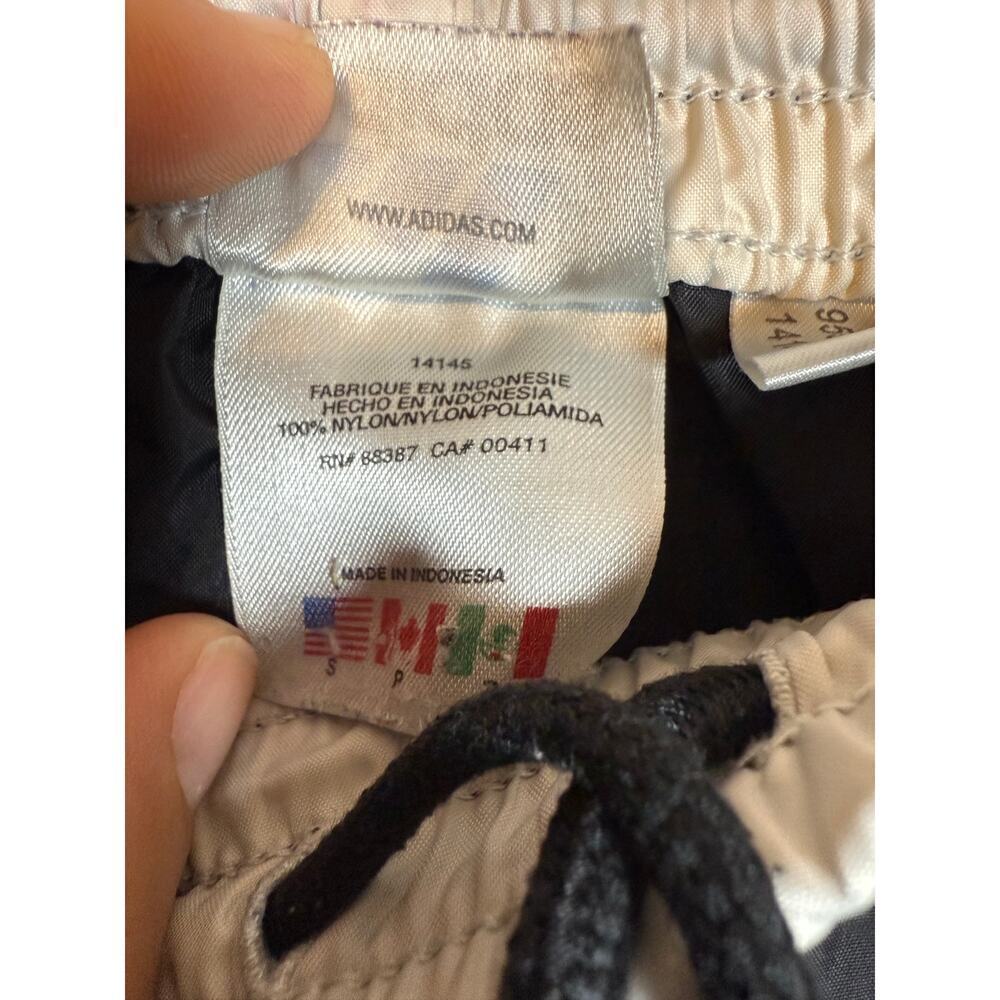 Adidas Vintage Womens Drawstring Black Athletic Shorts Lightweight - Small - Picture 5 of 10